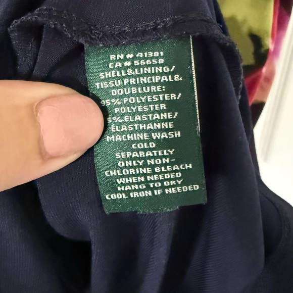 Ralph Lauren Colorful Floral Cowl Neck Sleeveless Stretch‎ Jersey Dress Size 22W - Picture 6 of 7